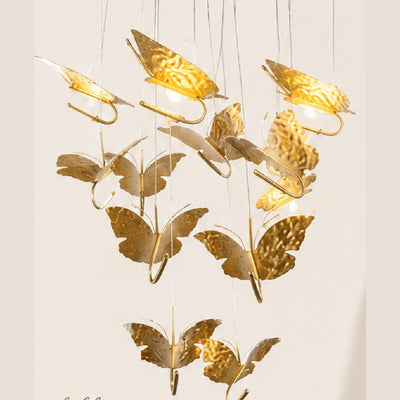 JS-DIV Butterfly – Brass Pendant Light