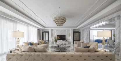Tiered Crystal Fringe Chandelier – A Timeless Statement for Grand Living Rooms
