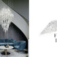FROSTY LEAVES Hand-Blown Crystal Suspension Collection – A Statement Piece for Grand Foyers & Stairwells