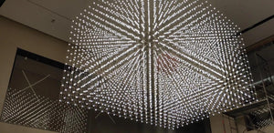 Modular Light Matrix Cube Chandelier – A Futuristic Statement for Grand Interiors