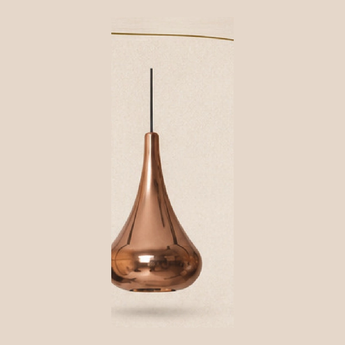 Pear Pendants, Copper finish
