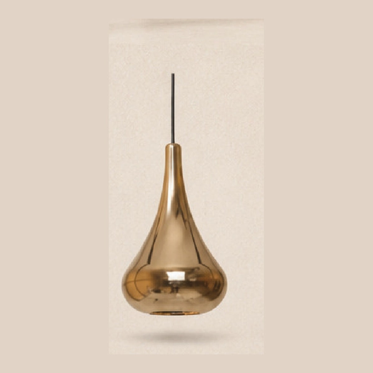 Pear Pendants, Gold finish