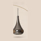 Pear Pendants, Silver finish