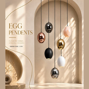 Egg Pendant in a room setting