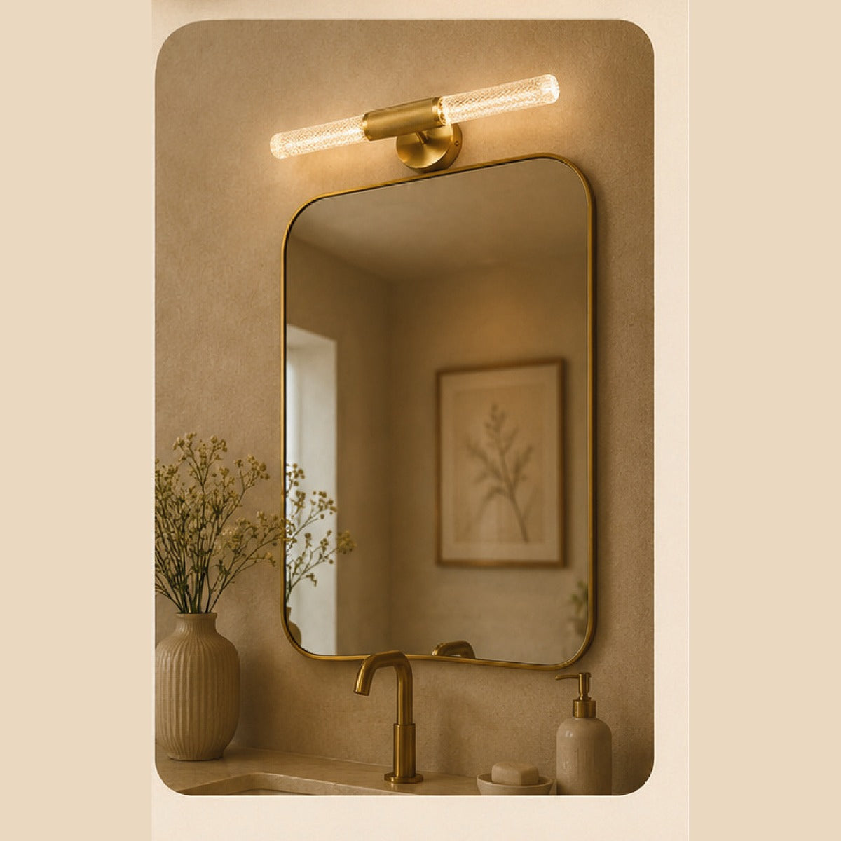 Soul Mirror Light in a room setting
