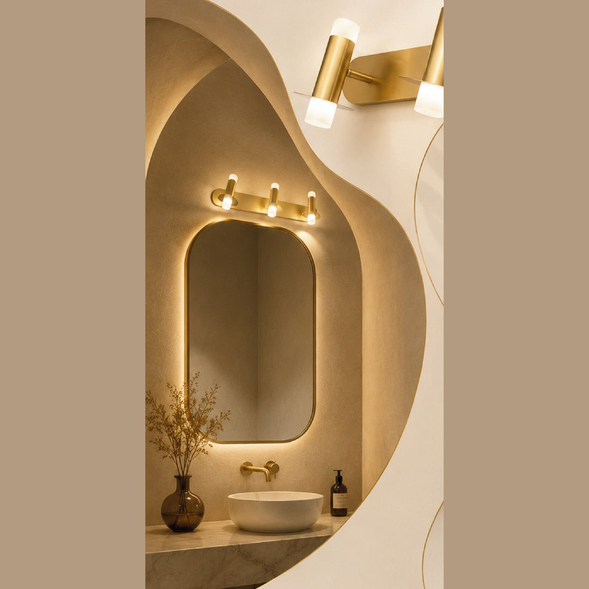 Astra Mirror Light in a room setting