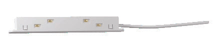 Power Supply Cord White — Driver-to-Track Feed