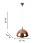 COPPER Metal Single Hanging Light P5-COPPER-SMALL