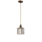 Copper Metal Hanging Light - PANCIL-HL-1P - Included Bulb
