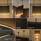 Curved Perforated Metal Screen Chandelier – A Sculptural Statement for Dining & Lounge Spaces