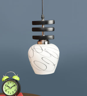 Stax Pardo Brown Wood Hanging Light | 509-1LP | Included Bulb | Eliante by Jainsons Lights