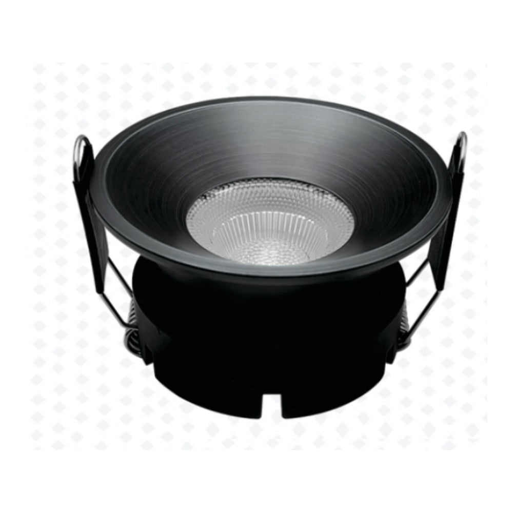 LCP-026 — Grey/Gunmetal body deep COB LED downlight, dark anti-glare reflector