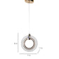 Petillante Gold Iron Hanging Light | PA-482-1LP | Included Bulb | Eliante by Jainsons Lights