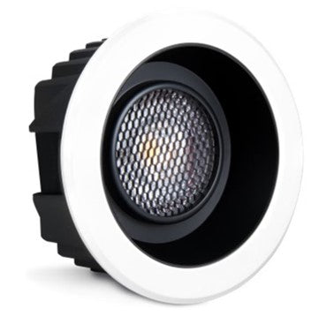 Philips IP44 Low Glare COB 12w Black Reflector Deep Recessed Reflector Ring IP44 Cob Downlight