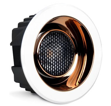 Philips IP44 Low Glare COB 20w Rose Gold Reflector Deep Recessed Reflector Ring IP44 Cob Downlight