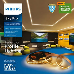 Philips LED Strip Light Sky Pro 168 LED with 12vx5a 60w Driver