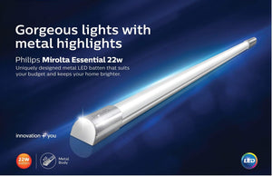 Philips Mirolta Essential 22W LED Batten