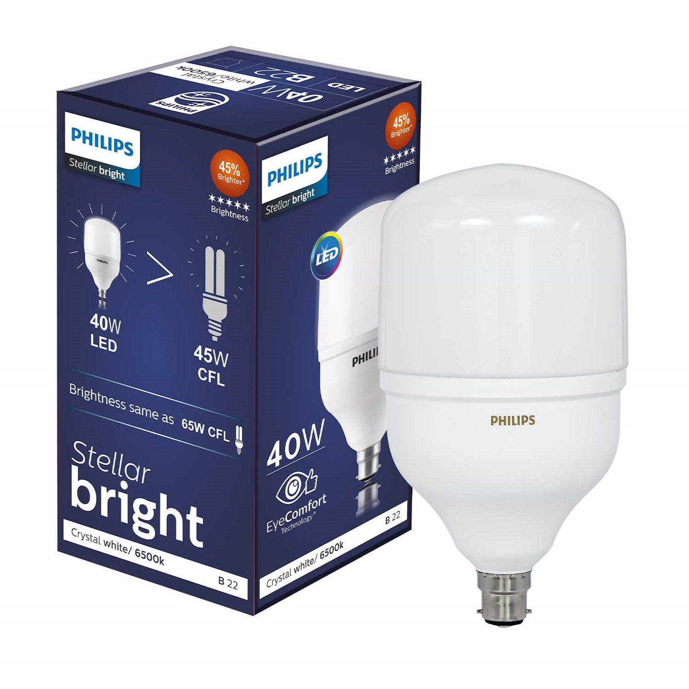 Philips StellarBright 40w 4000lm,6500K B22 T