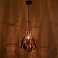 Black Metal Hanging Light - PINK-GD-HL-1P - Included Bulb