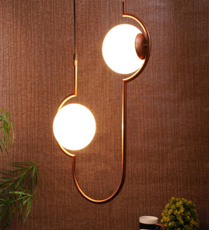 Copper Metal Hanging Light Pipe-HL-Copper-2lp