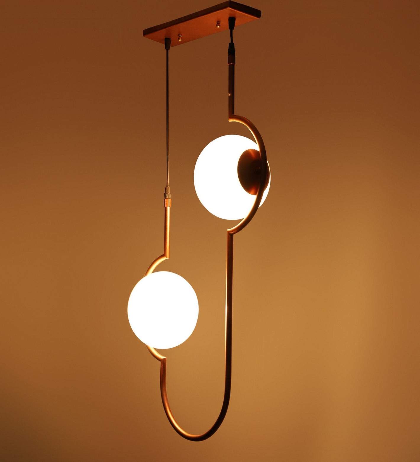 Copper Metal Hanging Light Pipe-HL-Copper-2lp