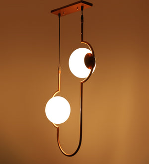 Copper Metal Hanging Light Pipe-HL-Copper-2lp