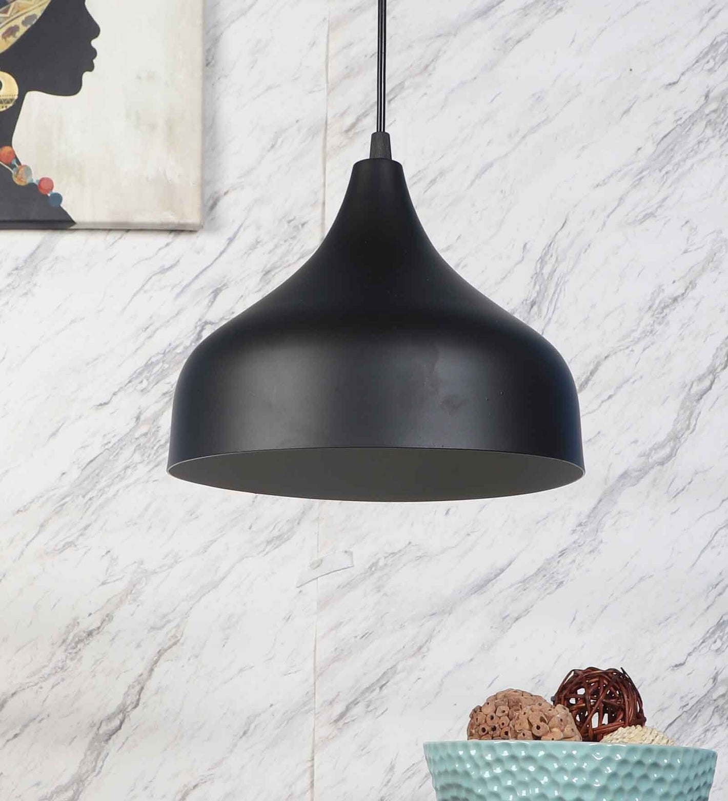 Plant Brown WOOD Hanging Light | MT-5011-1LP | Included Bulb | Eliante by Jainsons Lights