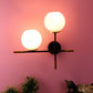 Black Metal Wall Light -PLUS-WALL-2W - Included Bulb