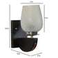 ELIANTE Brown Mdf Wall Light- PP-555-1W - without bulb