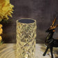Luxury Crystal Diamond LED Table Lamp – Rechargeable RGB with Remote Control