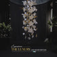 Celestara Lotus Crystal Chandelier – Elegant Floral Lighting for Luxury Interiors