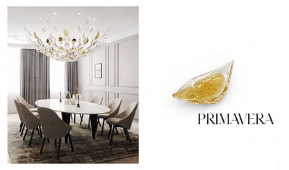 Primavera Botanical Crystal Suspension Collection – A Statement Piece for Dining Rooms & Grand Interiors