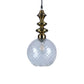 ELIANTE Antique Gold Iron Base Transparent Glass Shade Hanging Light - Px-123-1Lp - Bulb Included