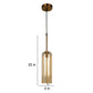 Cilindro Gold Iron Hanging Lights - E27 holder - without Bulb - PX-192