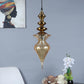 ELIANTE Antique Gold Iron Base Gold Glass Shade Hanging Light - Px-83-1Lp - Bulb Included