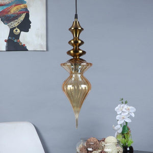 Shady Brass Iron Hanging Light | px-83-1lp | Included Bulb | Eliante by Jainsons Lights
