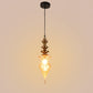 ELIANTE Antique Gold Iron Base Gold Glass Shade Hanging Light - Px-83-1Lp - Bulb Included