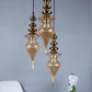 ELIANTE Black Iron Base Gold Glass Shade Hanging Light - Px-84-3Lp - Bulb Included