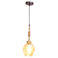 ELIANTE Black Iron Base Gold Glass Shade Hanging Light - Px-105-1Lp - Bulb Included