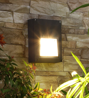Grey Metal Outdoor Wall Light -R-7810-2w-WW - Included Bulb