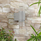 Grey Metal Outdoor Wall Light -R-8800-Wh - Included Bulb