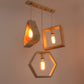 Wooden Wood Hanging Light - JRA-151-152-153 - Included Bulb