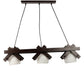 Pardo Brown Wood Hanging Light - RA-170-3LP - Included Bulbs