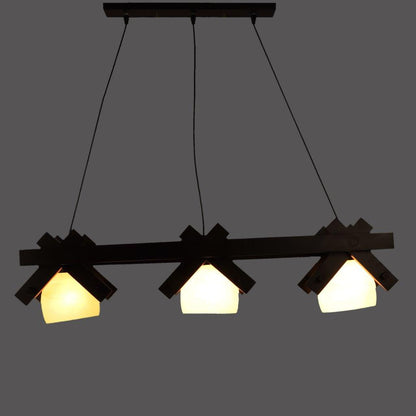 Pardo Brown Wood Hanging Light - RA-170-3LP - Included Bulbs