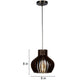 Jaula Brown MDF Hanging Lights - E27 holder - without Bulb - RA-401-SMOLL