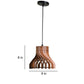 ELIANTE Brown MDF Hanging Lights - E27 holder - RA-406-H- without Bulb