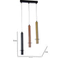 Raylix Multicolor Iron Hanging Light  | Inbuilt LED | without Bulb | RJ-2021-3LP | Included Bulb | Eliante by Jainsons Lights