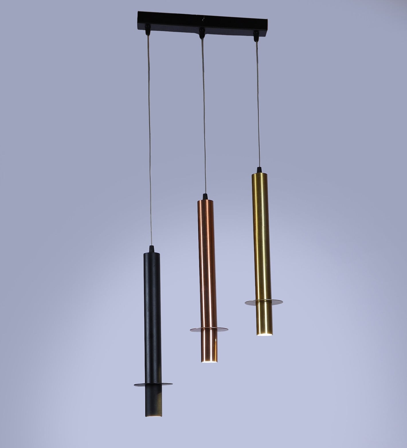 Raylix Multicolor Iron Hanging Light  | Inbuilt LED | without Bulb | RJ-2021-3LP | Included Bulb | Eliante by Jainsons Lights
