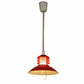 Jauna Red Iron Hanging Light | Apollo-Red-1LP-Small | Included Bulb | Eliante by Jainsons Lights