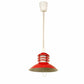 Jauna Red Iron Hanging Light | Apollo-Red-1LP-Small | Included Bulb | Eliante by Jainsons Lights